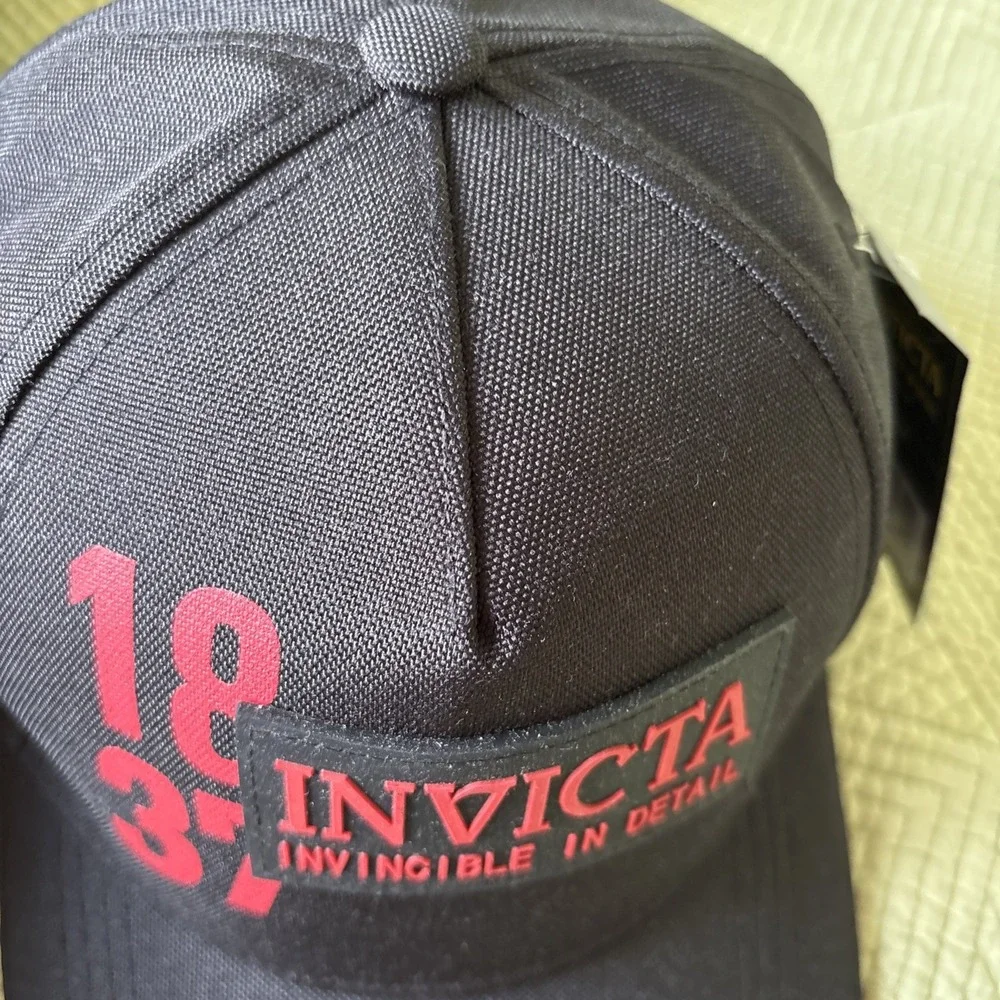 Invicta Gear Limited 1837 Baseball Hat (IG0301) Black Red New